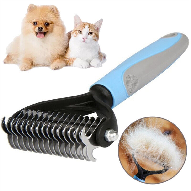 Dual-Sided Dematting & Deshedding Brush — product view 1